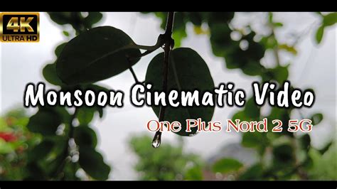 Monsoon Cinematic Nature Video By Into The Nature Official One Plus