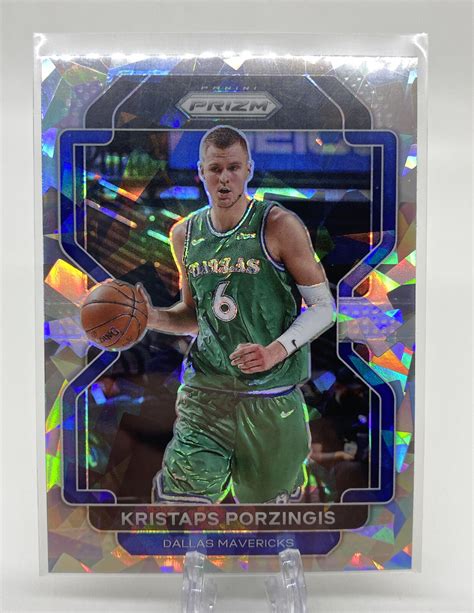 Kristaps Porzingis Panini Prizm Cracked Ice Silver Prizm