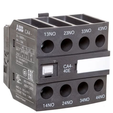 Abb Accessories For Af Contactors Auxiliary Contact Block Af Af