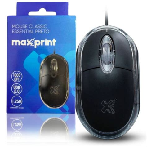 Mouse Classic Essential Usb Maxprint Jr Papelaria