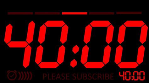 Timer 40 Min With Alarm Youtube