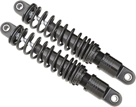 Drag Specialties Black 13" Rear Motorcycle Shocks 95-17 Harley Dyna FXD FXDL | JT's CYCLES