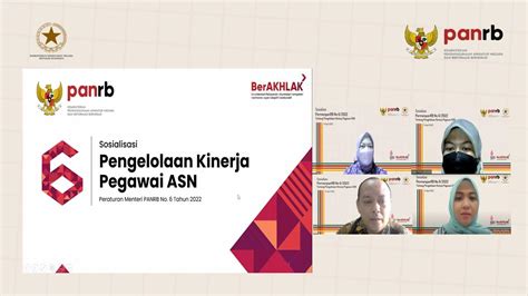 Kemensetneg Selenggarakan Sosialisasi Permenpan RB Nomor 6 Tahun 2022