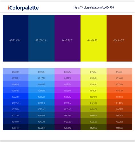 16 Latest Color Schemes With Navy And Yellow Color Tone Combinations