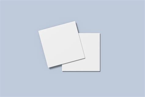 Square Business Card Mockup - Mockup World