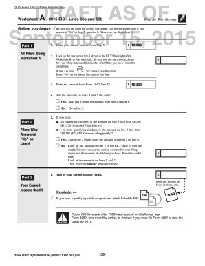 Eic Worksheet B Fill Online Printable Fillable Blank Pdffiller