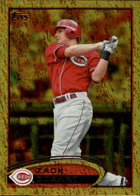 Topps Gold Sparkle Cincinnati Reds Baseball Card Zack Cozart