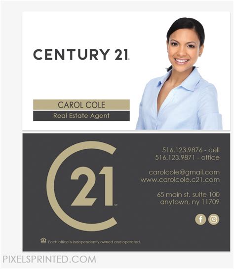 Download New Century 21 Logo Cards Century 21 Business Cards