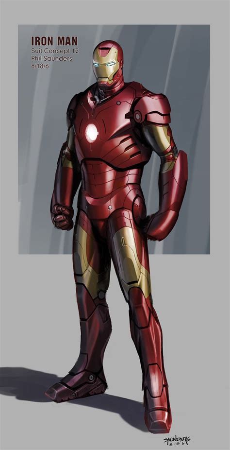 ArtStation - Iron Man (2006) - Iron Man Mk 3 Suit Design, Phil Saunders | Iron man, Marvel iron ...