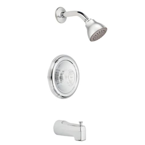 Moen Chateau Posi Temp Bath Shower Faucet In Chrome The Home Depot Canada