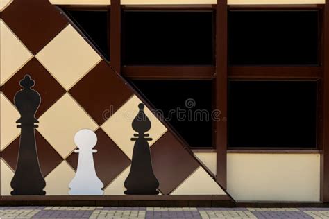 The Design of the House in the Form of a Chessboard with Chess Pieces ...