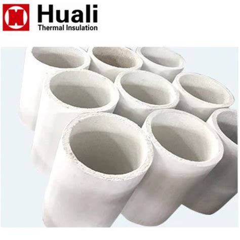 High Temperature 1260c Ceramic Fiber White Heat Insulation Pipe Low Thermal Conductivity