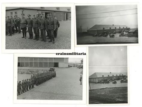 4X ORIG FOTO Soldaten Pkw Fest Pi Stab 2 In Kaserne ST WENDEL Saar