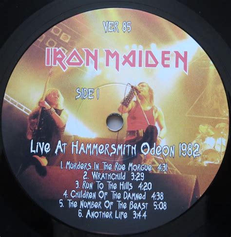 Iron Maiden – Live At Hammersmith Odeon 1982 (Blue Vinyl) - Vinyl ...