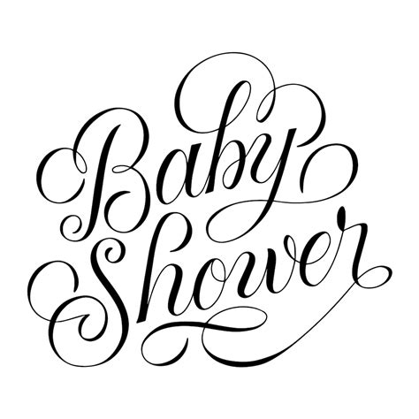 Cursive Baby Shower Hand Lettered Script Svg Cutting File Baby Shower