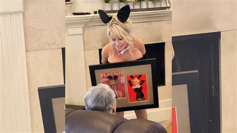 77 Year Old Dolly Parton Puts On Playboy Bunny Suit Designed By Keanu