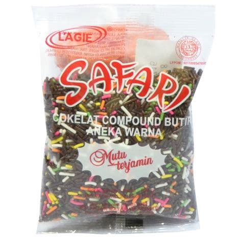 Jual Murah Meses Coklat Warna Warni Safari Dari Lagie 100 Gram Cokelat