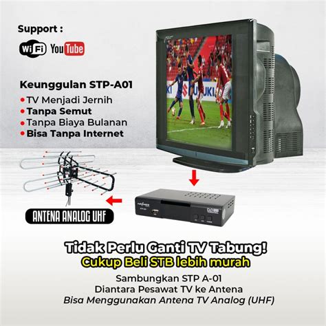 Set Top Box Advance TV Digital Original STP A01 STP A01 DVB T2 TV