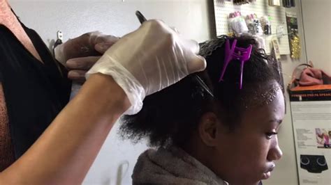 How To Doa Professional Relaxer On Natural Hair Youtube