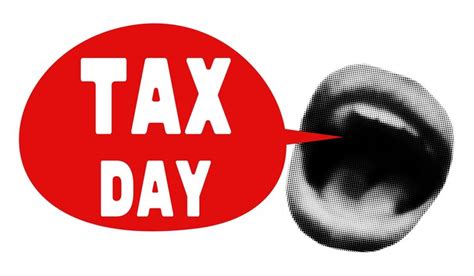 Premium Vector Tax Day Banner Shouting Mouth Vector Illustration