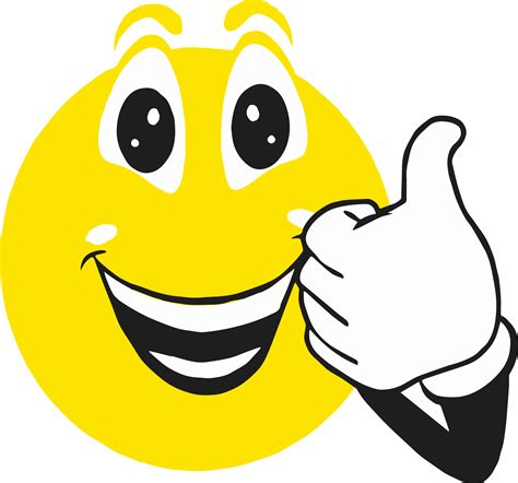 Smiley Face Clip Art Thumbs Up Happy Thumbs Up Smiley Face Png Download Full Size Clipart