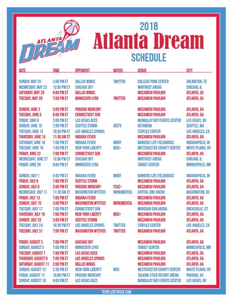 Atlanta Dream 2024 Schedule - Cahra Corella