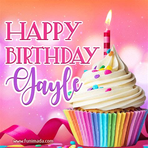 Happy Birthday Gayle - Lovely Animated GIF | Funimada.com