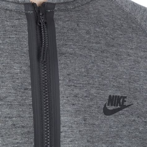 Nike Tech Fleece Varsity Jacket Tumbled Grey Black Consortium