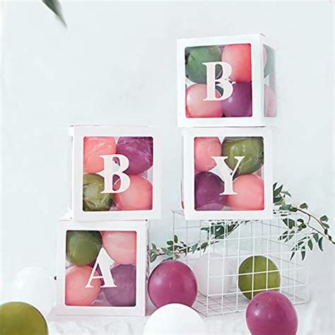 Cajas De Beb Con Letras Para Baby Shower Cajas De Bloques Tran