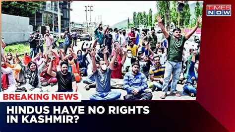 Kashmiri Pandits Protests Against Government Security In Jammu