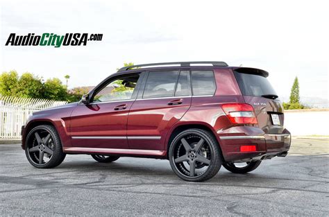 2011 Mercedes Benz Glk 350 On 22 Azad Wheels A008 Matte Black Face