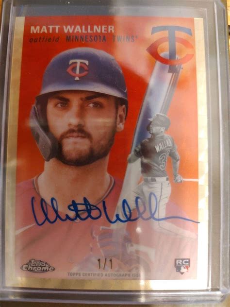 2023 Topps Chrome Platinum Matt Wallner Superfractor Auto 1 1 EBay