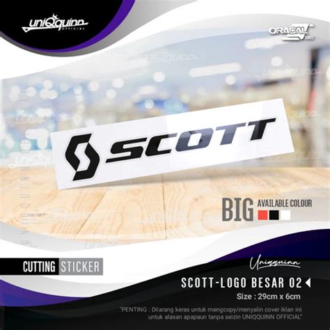 Jual Unq Cutting Sticker Sepeda Scott Logo Besar Stiker Sepeda