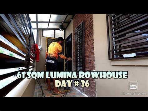 61 Sqm Lumina Rowhouse Day 36 1st Day Over All Paint Sa Isang