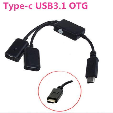 Centrum Y Rozdzielacz Kabli Mikro Usb Typu C Robi Otg Podw Jny Port