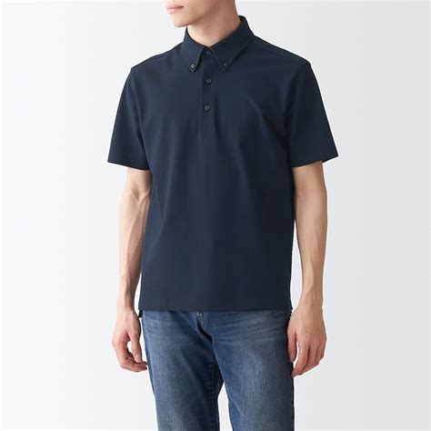 O Polo V I Pique Cool Touch C C I N T Nam Xl Xanh H I Qu N S M Muji