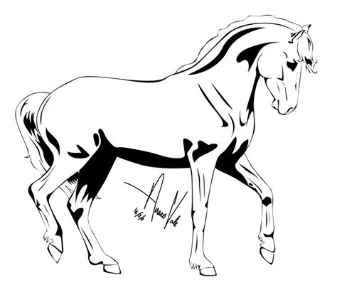 Free Running Horse Outline, Download Free Running Horse Outline png ...