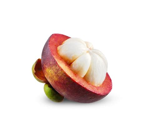 Premium Photo Half Of Mangosteen Isolated On White Background