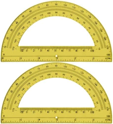 Amazon EBOOT Plastic Protractor Math Protractors 180 Degrees 6