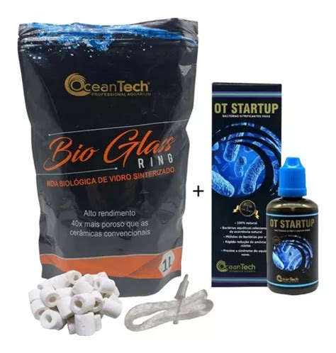 Kit de medios biológicos Oceantech Ceramic 1 L más bolsa y puesta en