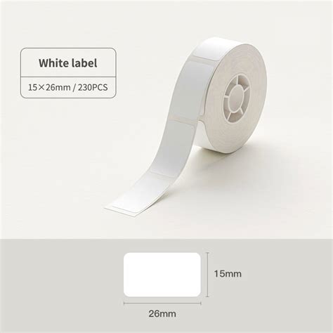 NIIMBOT D11 D110 D101 H1S White Thermal Label Printing Paper Waterproof