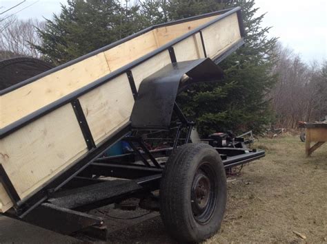 Diy Dump Trailer With No Hydraylics Youtube