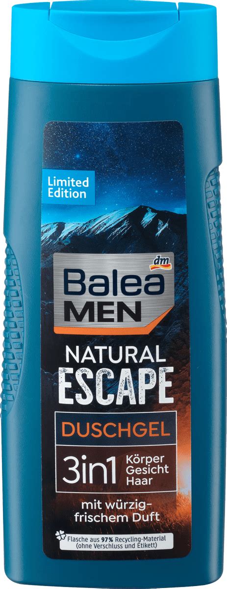 Balea MEN Natural Escape 3u1 gel za tuširanje 300 ml uvek povoljna