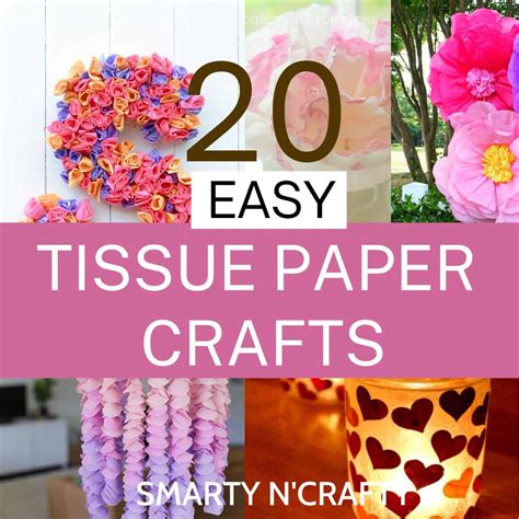 20 Easy Creative Tissue Paper Crafts - Smarty n'Crafty