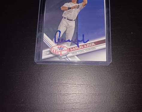 Aaron Judge Autographed Rookie Card With Coa Etsy