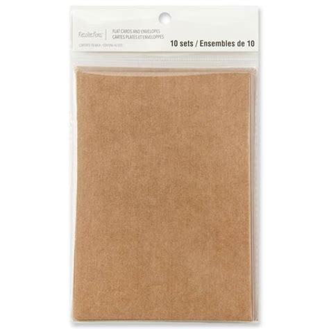 12 Packs 10 Ct 120 Total 5 X 7 Kraft Flat Cards And Envelopes By Recollections™ Michaels