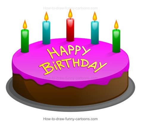 Birthday Cake Drawing Cartoon at GetDrawings | Free download