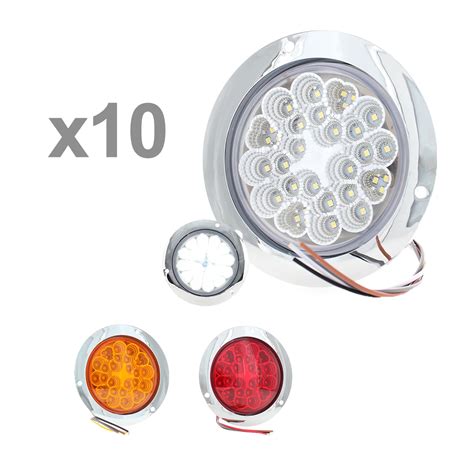 Plafon Led Redondo Pulgadas Alta Baja Estrobo V