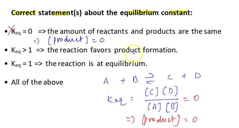 Solved Which Of The Following Statements About The Equilibrium