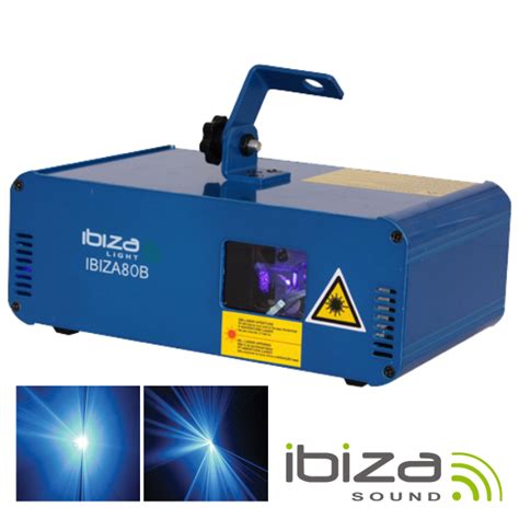 Laser Mw Azul Dmx Mic Ibiza Ledistronica Lda